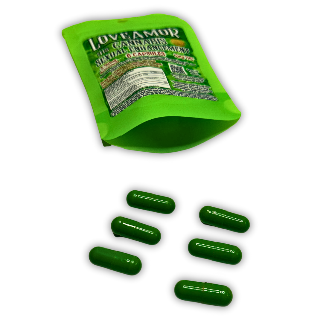 LOVEAMOR - Male Cannabis Sexual Enhancement Capsules - Best Damn Gummy's - Retail