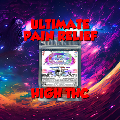 Ultimate Pain Relief Gummy - High THC - Best Damn Gummy's - Retail