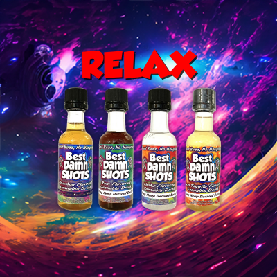 RELAX - The Best THC Relaxation Shot - Best Damn Gummy's - Retail