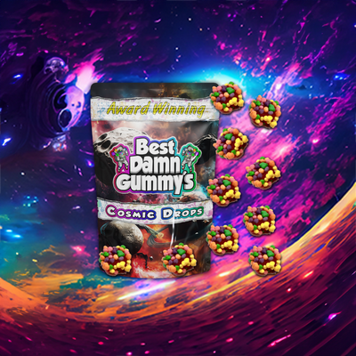 The Best CBD Isolate Cosmic Drops - Best Damn Gummy's - Retail
