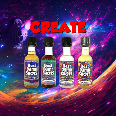 CREATE - The Best THC Create Shots - Best Damn Gummy's - Retail