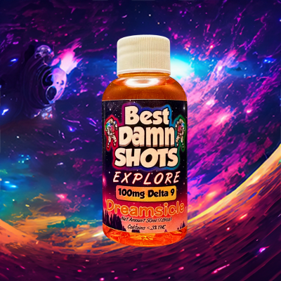 EXPLORE - The Best On-The-Go THC Shots - Best Damn Gummy's - Retail